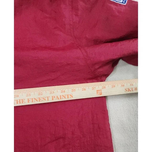 Vintage San Francisco 49ers Pro Line Starter Jacket Hooded NFL L Red Nylon Lined